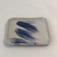 White and blue dish 2